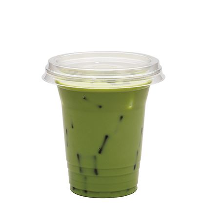 RPET Flat Lid With Straw Slot Fits 12oz & 16oz (Case of 1)