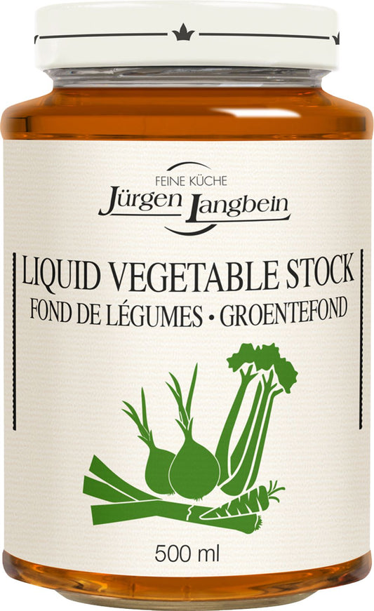 JURGEN LANGBEIN Liquid Vegetable Stock 500ml - 1 Case