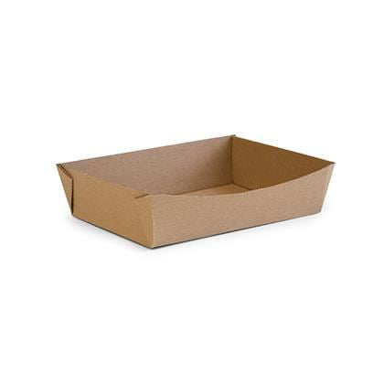 Microflute Kraft Food Tray Large 8x6"