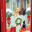 GRANDMA WILD'S Assorted Biscuits in Embossed Puppies at the Gate Tin 300g